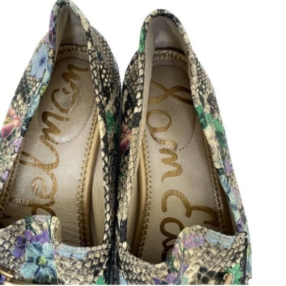 Sam Edelman loafers floral snake print multicolor size 8 - Picture 2 of 8